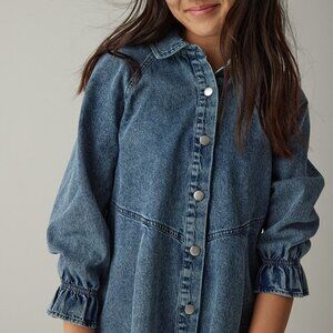 Franki by Francesca’s Denim Babydoll Dress – Girls Size M (10)